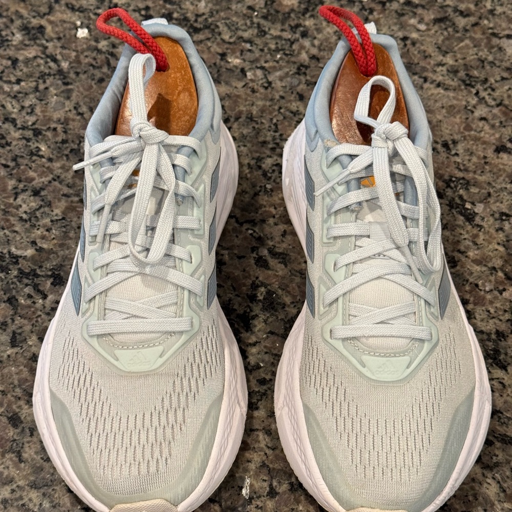 Adidas Ultra Boost Women’s Size 8M Athletic Shoes Mint Green & White - Picture 7 of 14